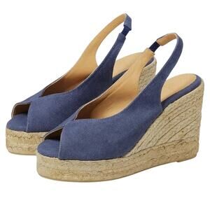 CASTANER Barbara 80 mm Wedge Espadrille, Size 9.5, New w/o Box MSRP $180